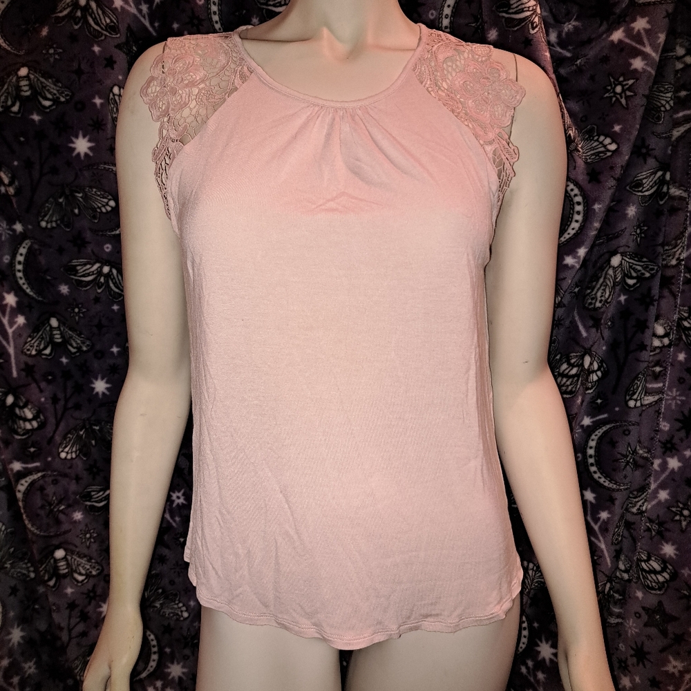 Lacey Sleve Pink Blouse